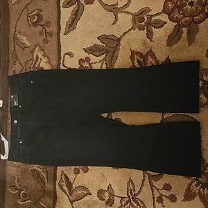 Express Cropped Flair High Rise Jeans Fringed size 14P